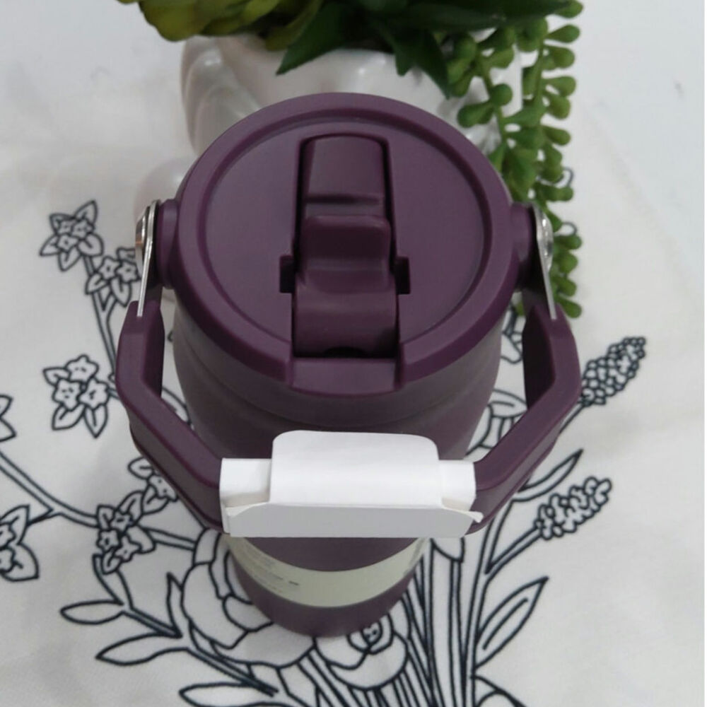 Stanley iceflow flip straw 24oz water bottle deep purple carrying handle active - Picture 4 of 5